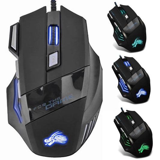 AlloySeed Wired Gaming Mouse 7-Color RGB