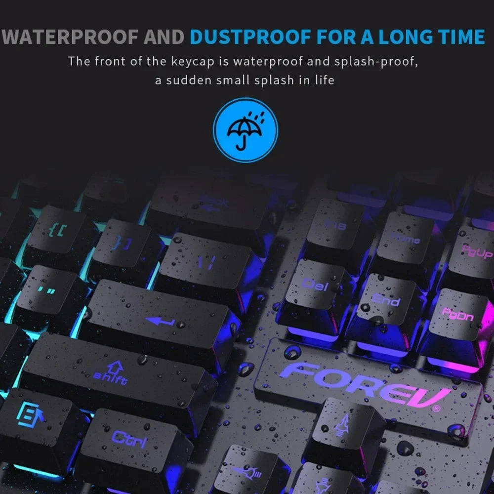 FOREV Multi-Color RGB Keyboard and Mouse Set