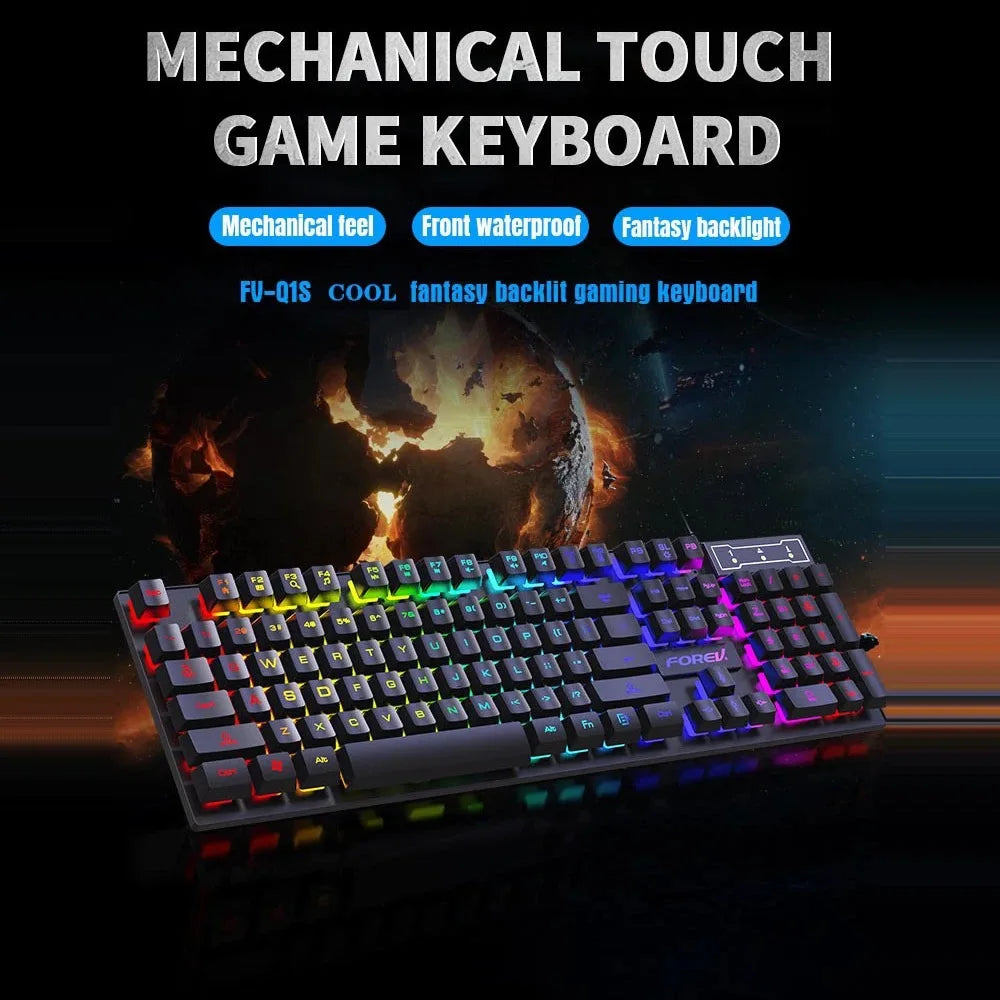 FOREV Multi-Color RGB Keyboard and Mouse Set