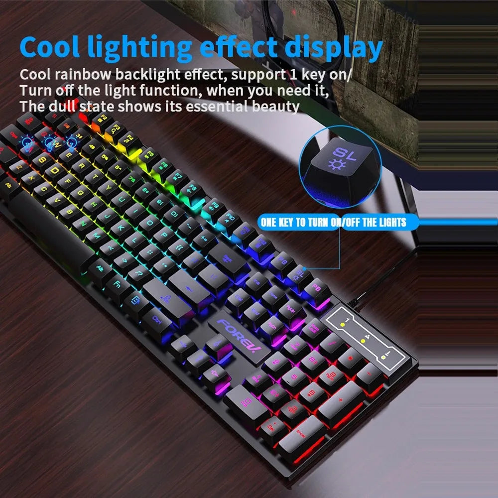 FOREV Multi-Color RGB Keyboard and Mouse Set