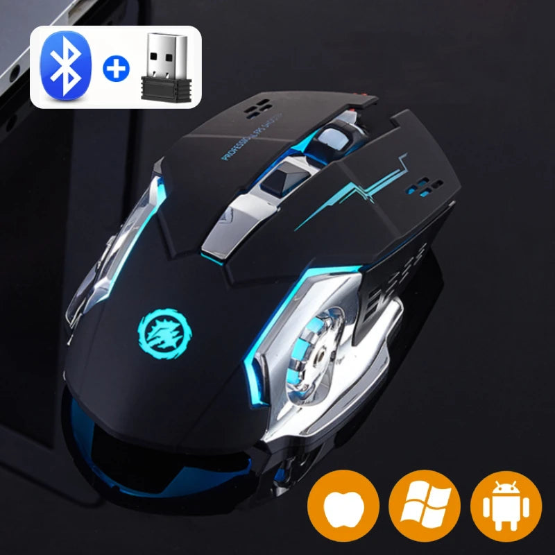Rechargeable RGB Silent Wireless Mouse