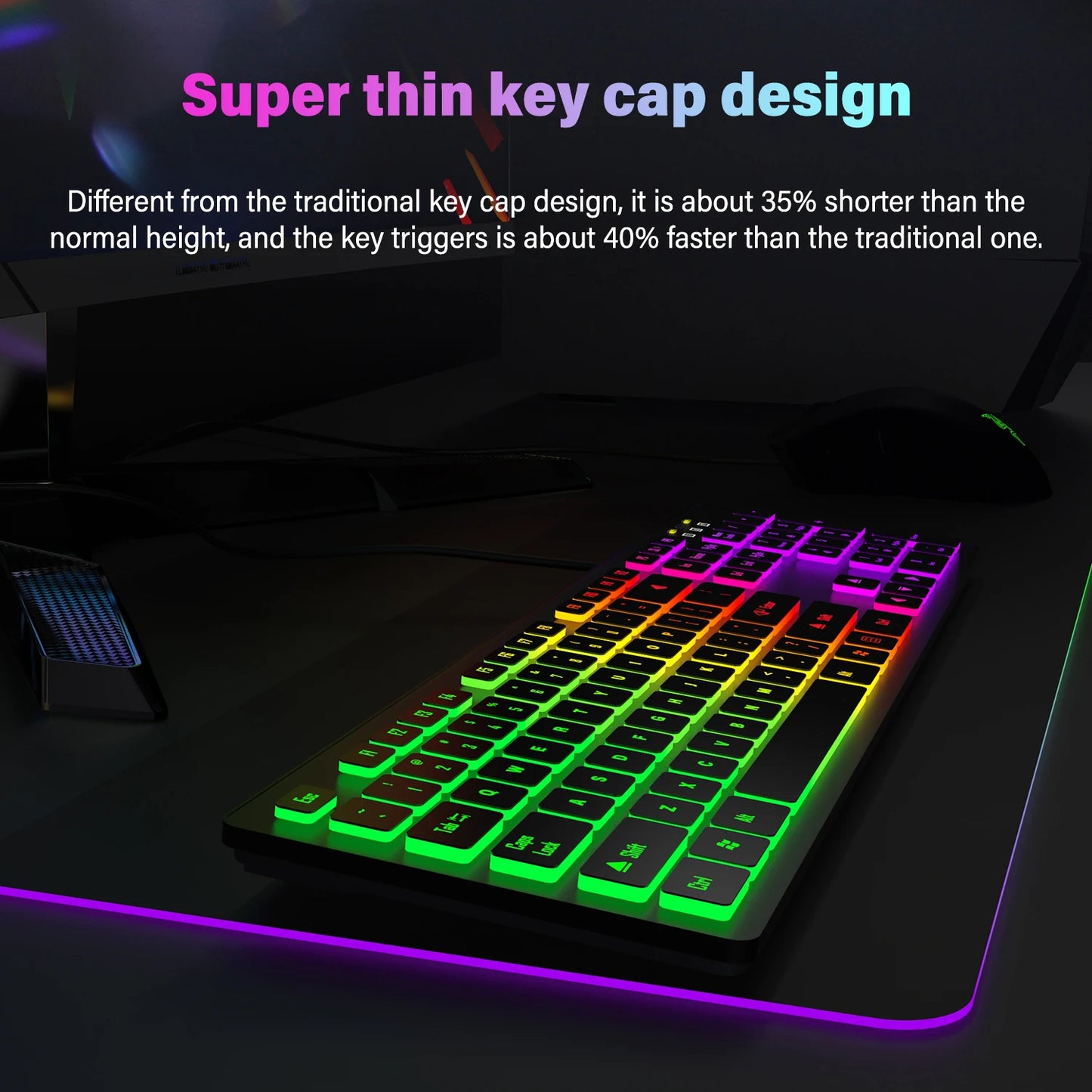 104 Key Ultra-Slim RGB Keyboard