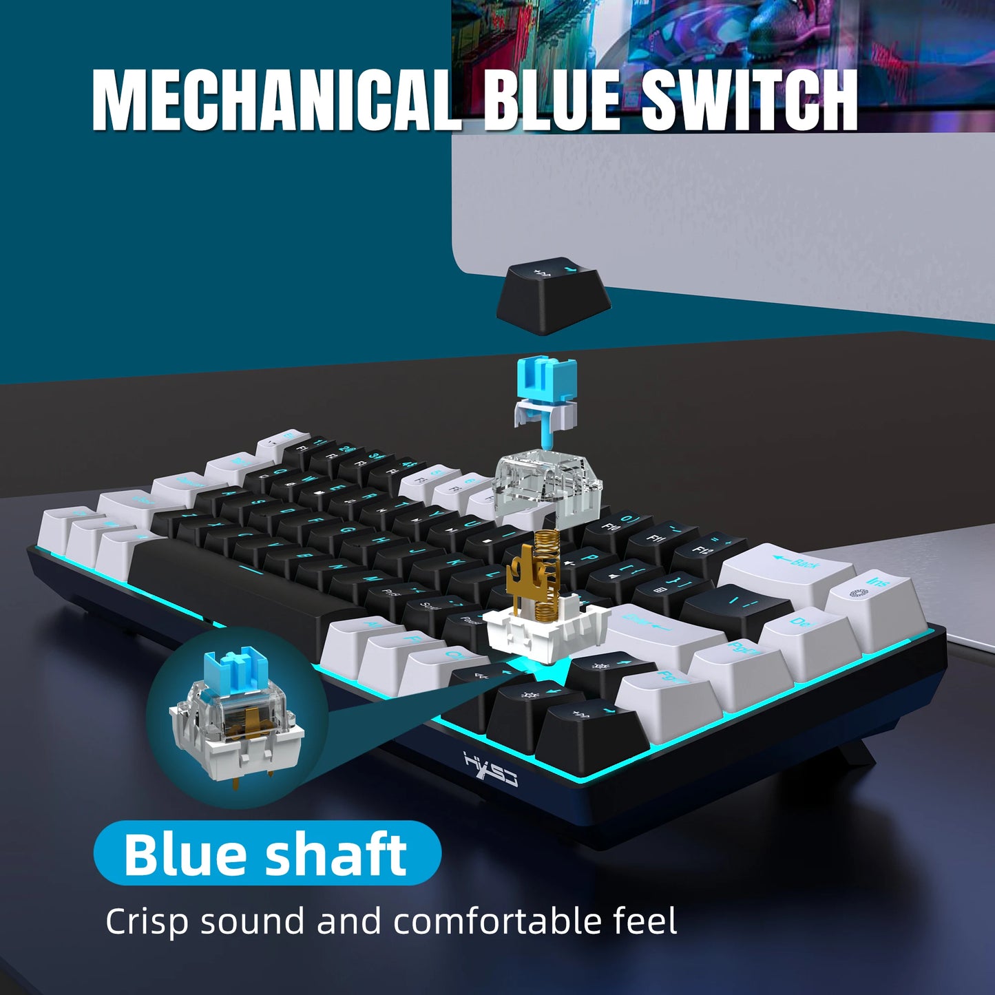 HXSJ 68 Key RGB Keyboard