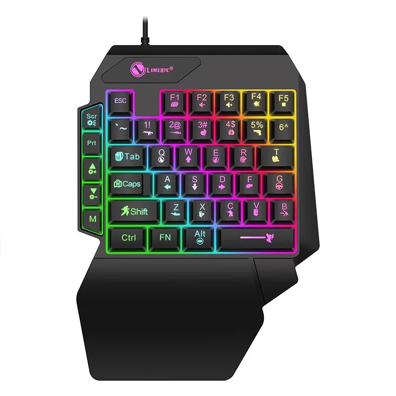 35-Key Single-Handed Mechanical Gaming Keyboard