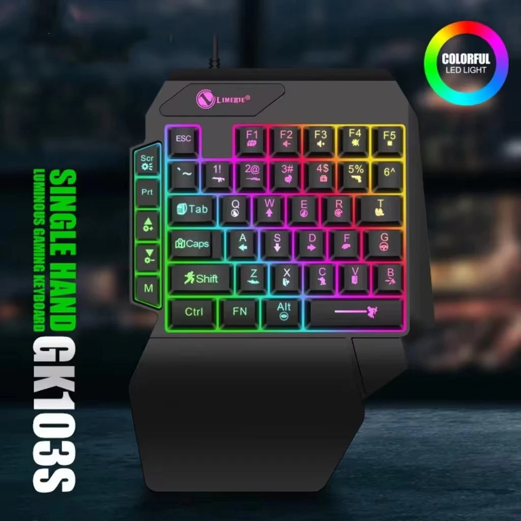 35-Key Single-Handed Mechanical Gaming Keyboard