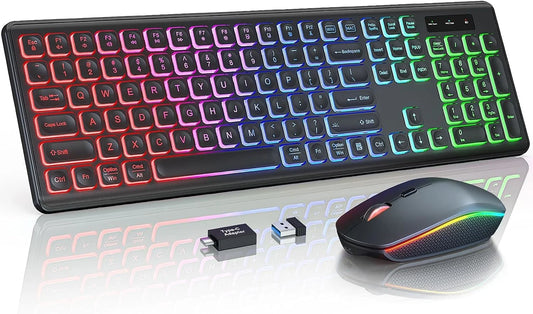 JOMAA Wireless RGB Keyboard and Mouse