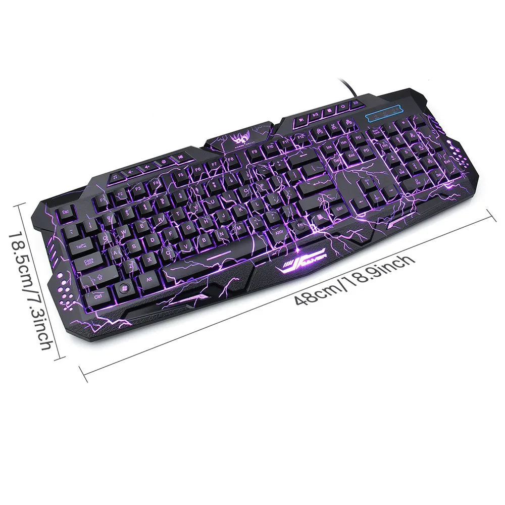 High Performance Backlit Gamer Lighted Keyboard With MousePad