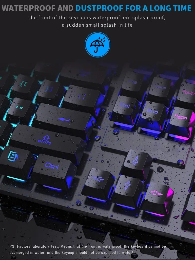 Wired 104 Key RGB Mechanical Keyboard and Mouse Setup