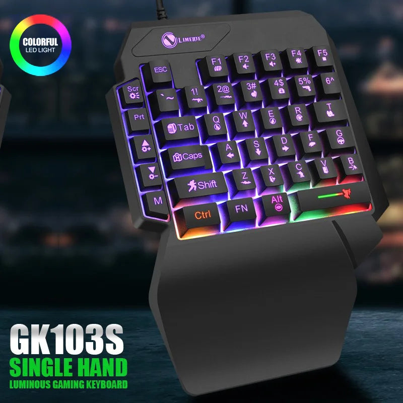 35-Key Single-Handed Mechanical Gaming Keyboard