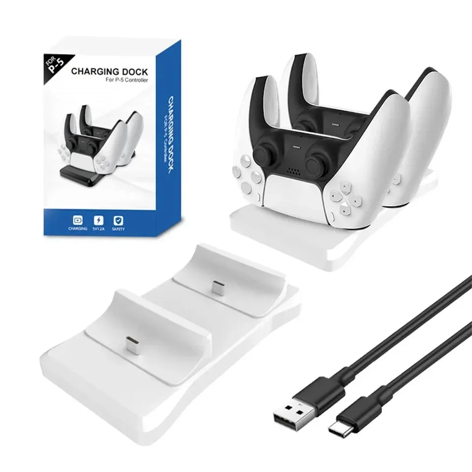 GAMINJA Dual Controller Charging Stand for Playstation 5 Controller