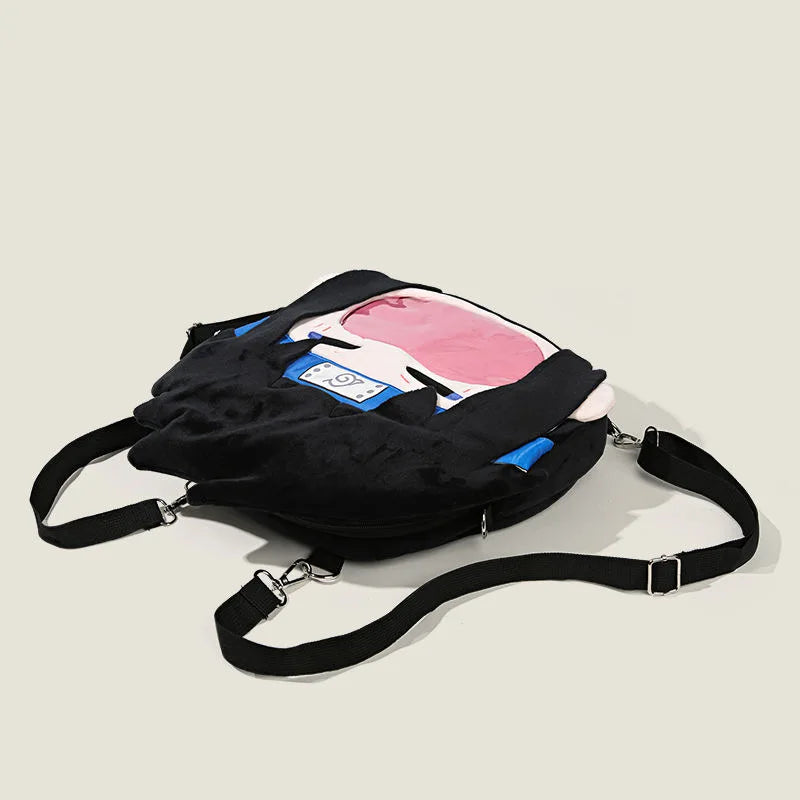 NARUTO Uzumaki Naruto Anime Plush Backpack Kindergarten Backpack Transparent Itabag Couples' Birthday Gifts Children's Toys