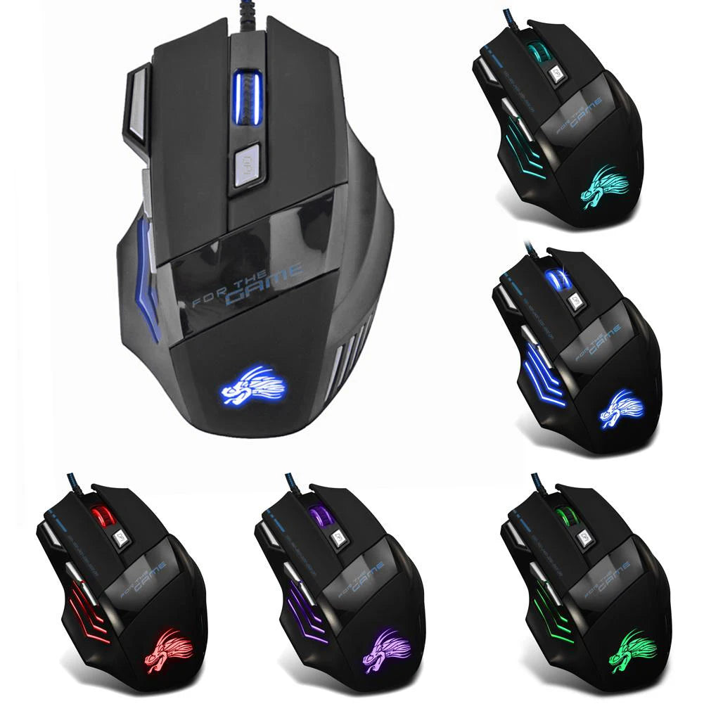 AlloySeed Wired Gaming Mouse 7-Color RGB