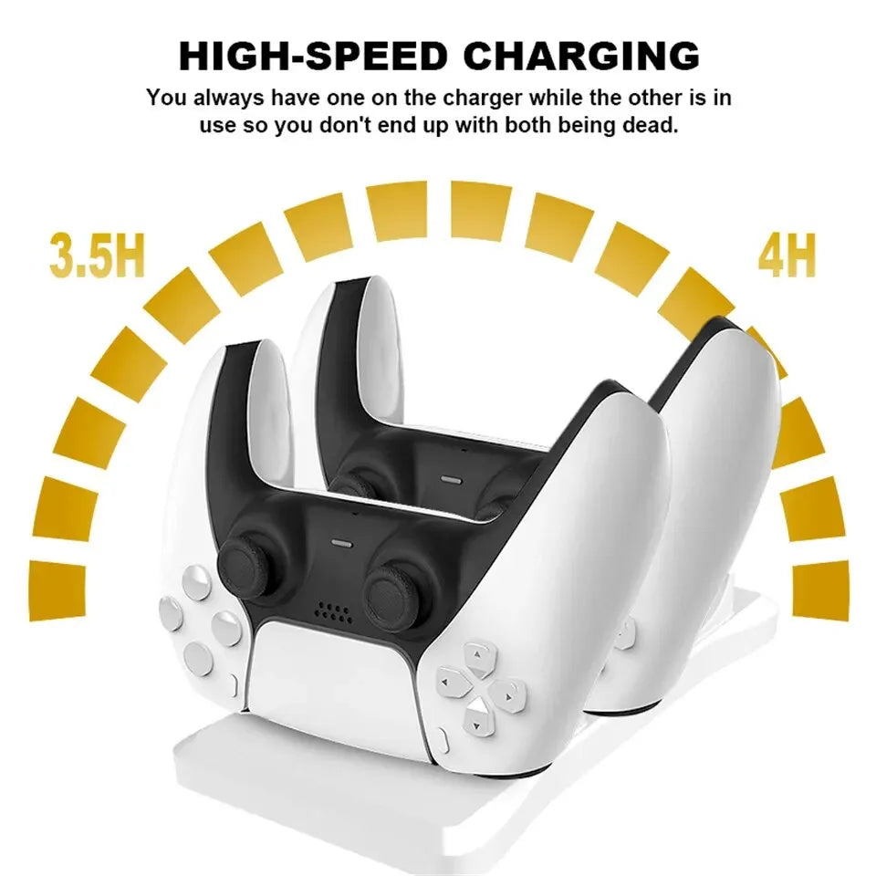 GAMINJA Dual Controller Charging Stand for Playstation 5 Controller