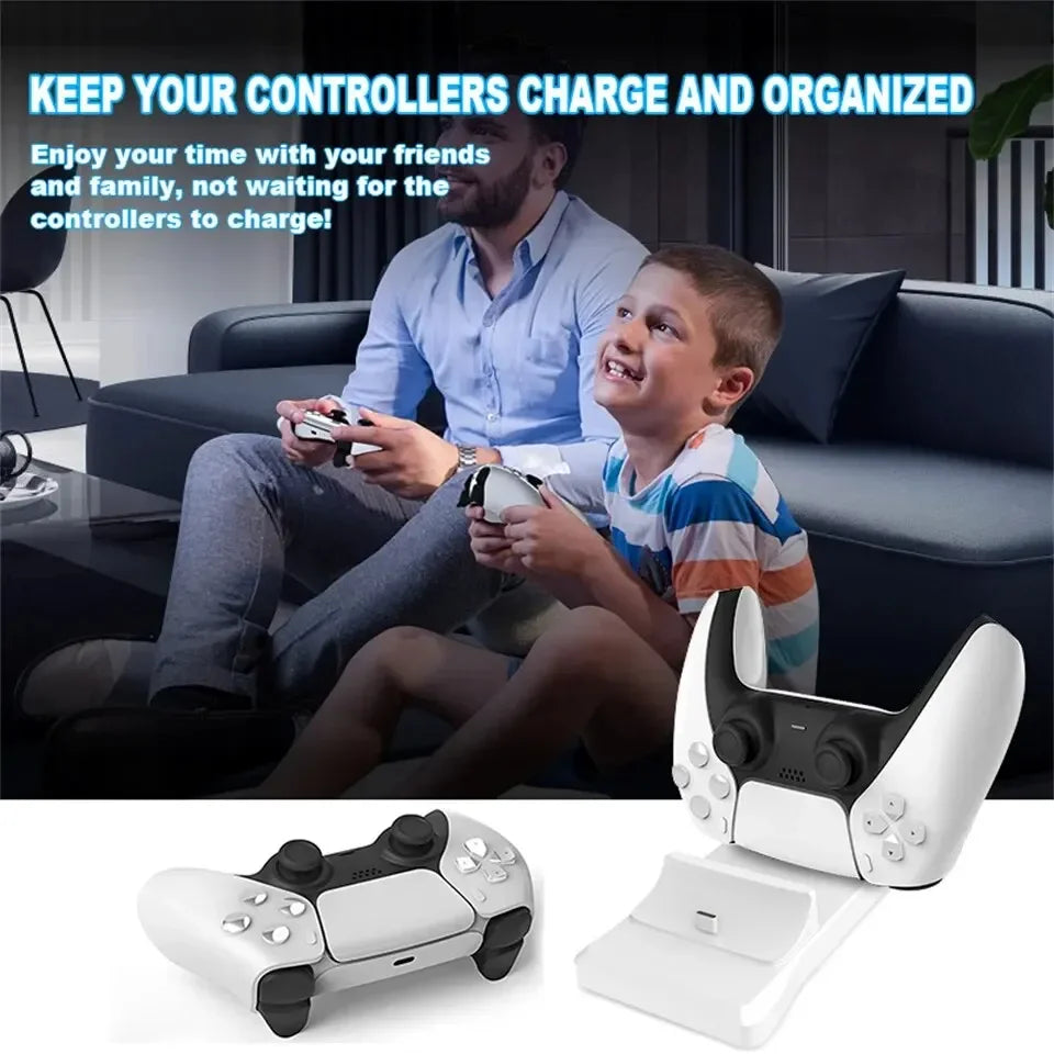 GAMINJA Dual Controller Charging Stand for Playstation 5 Controller