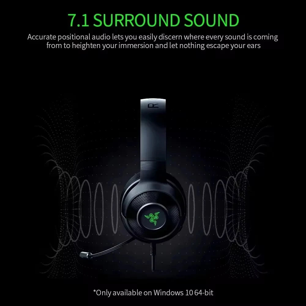Razer Kraken X Essential Wired Gaming Headset