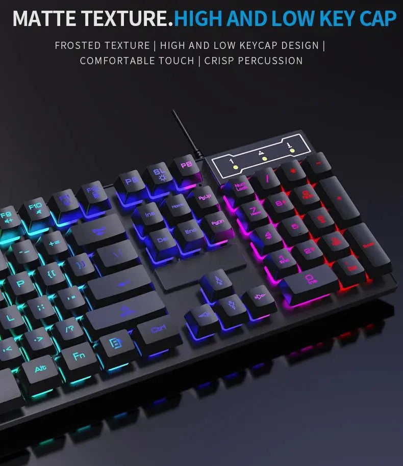 Wired 104 Key RGB Mechanical Keyboard and Mouse Setup