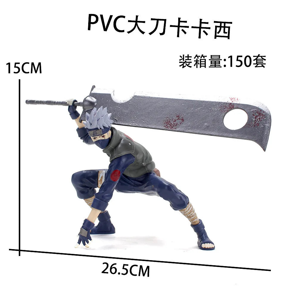 Anime Naruto Figure NARUTO Kakashi Figures Action Figure Accessories Car Ornaments Cartoon Kids Toys Gifts