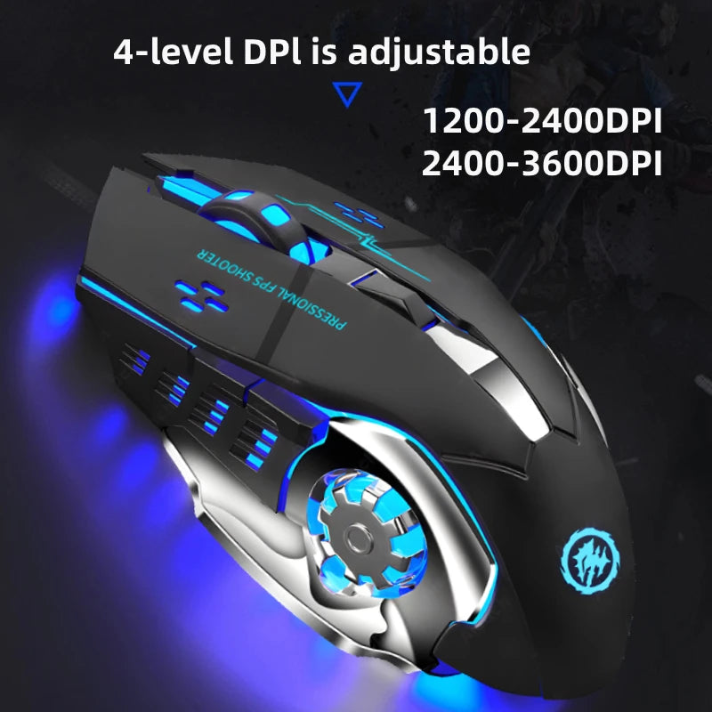 Rechargeable RGB Silent Wireless Mouse