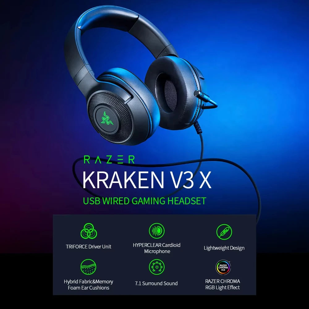 Razer Kraken V3 Wired Gaming Headset