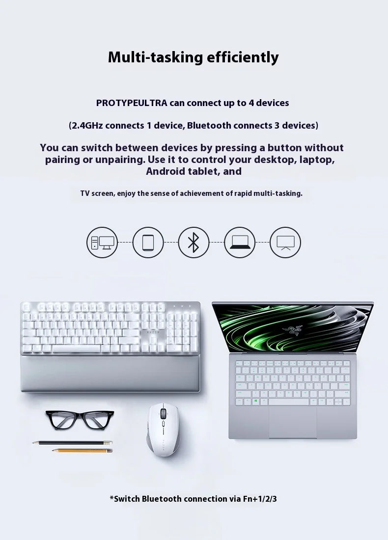 Razer Pro Type Ultra Wireless Bluetooth USB Mechanical Keyboard