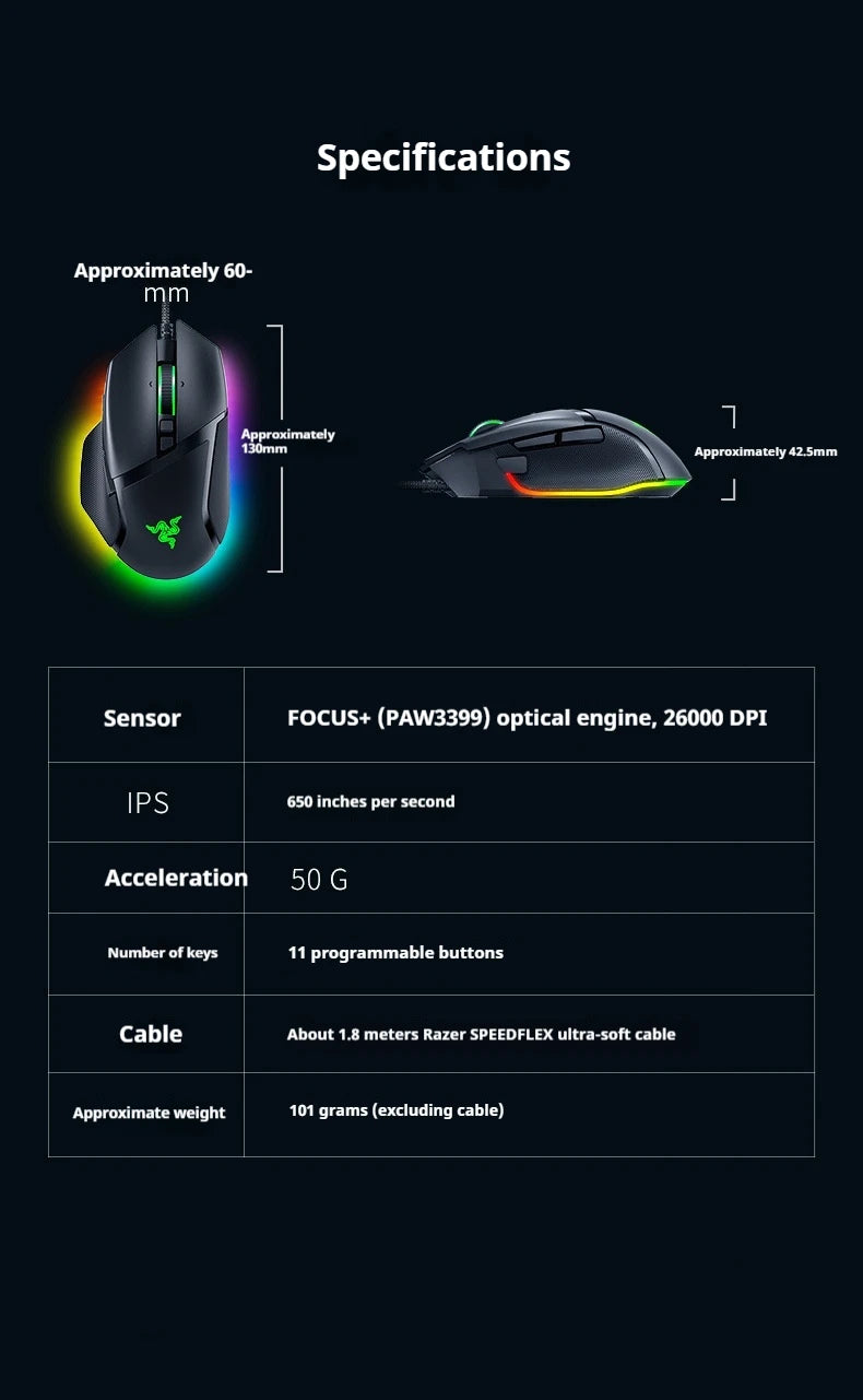 Razer Basilisk V3 Gaming Wired Mouse