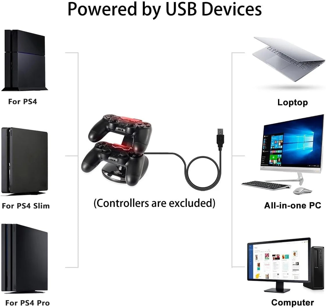 PS4 Controller Fast Charging Station Dual Charging