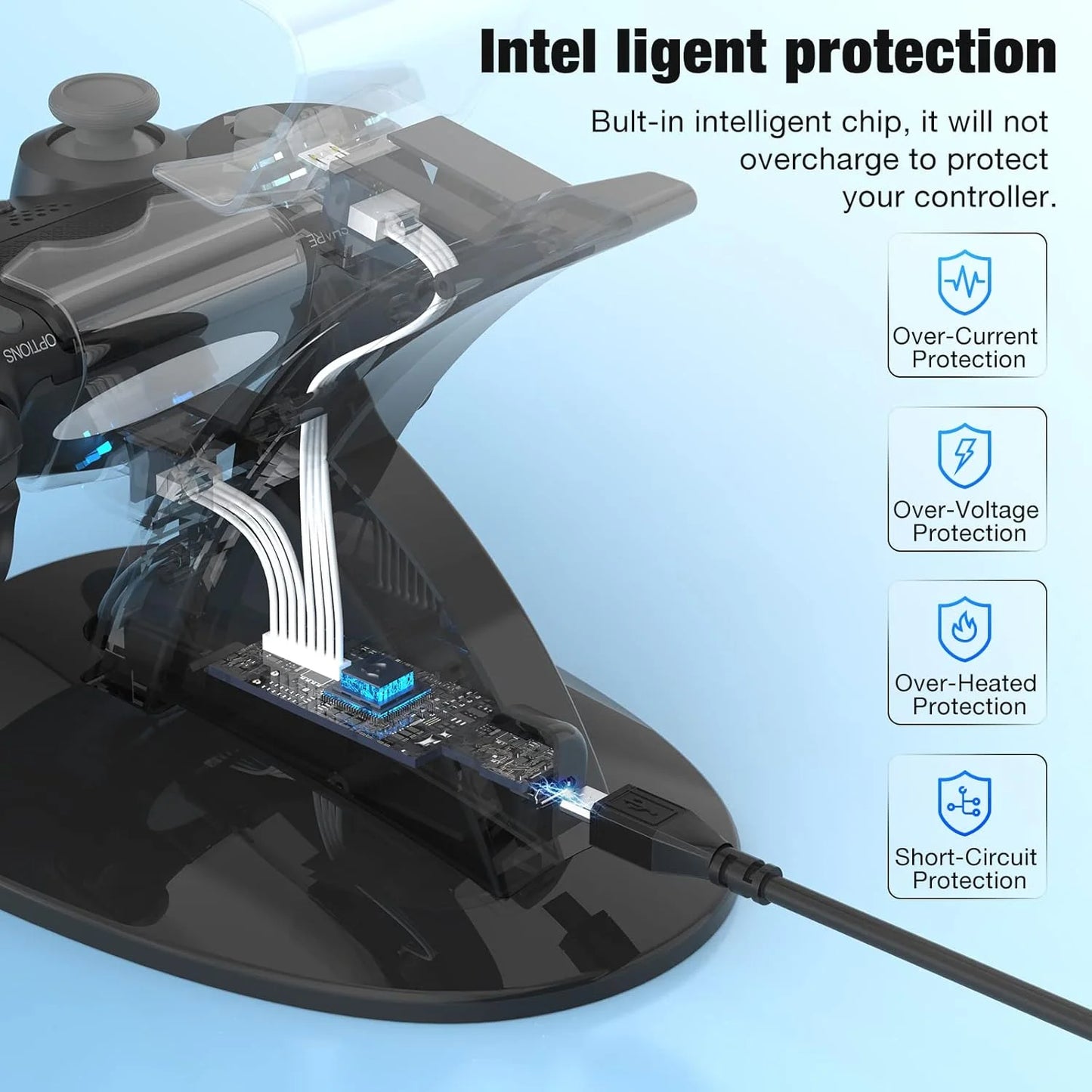 PS4 Controller Fast Charging Station Dual Charging