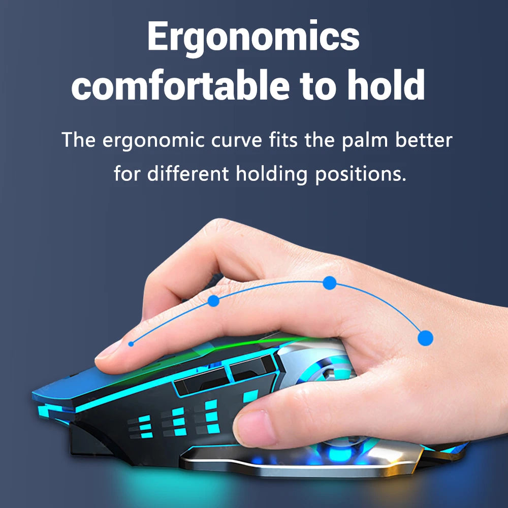 Rechargeable RGB Silent Wireless Mouse