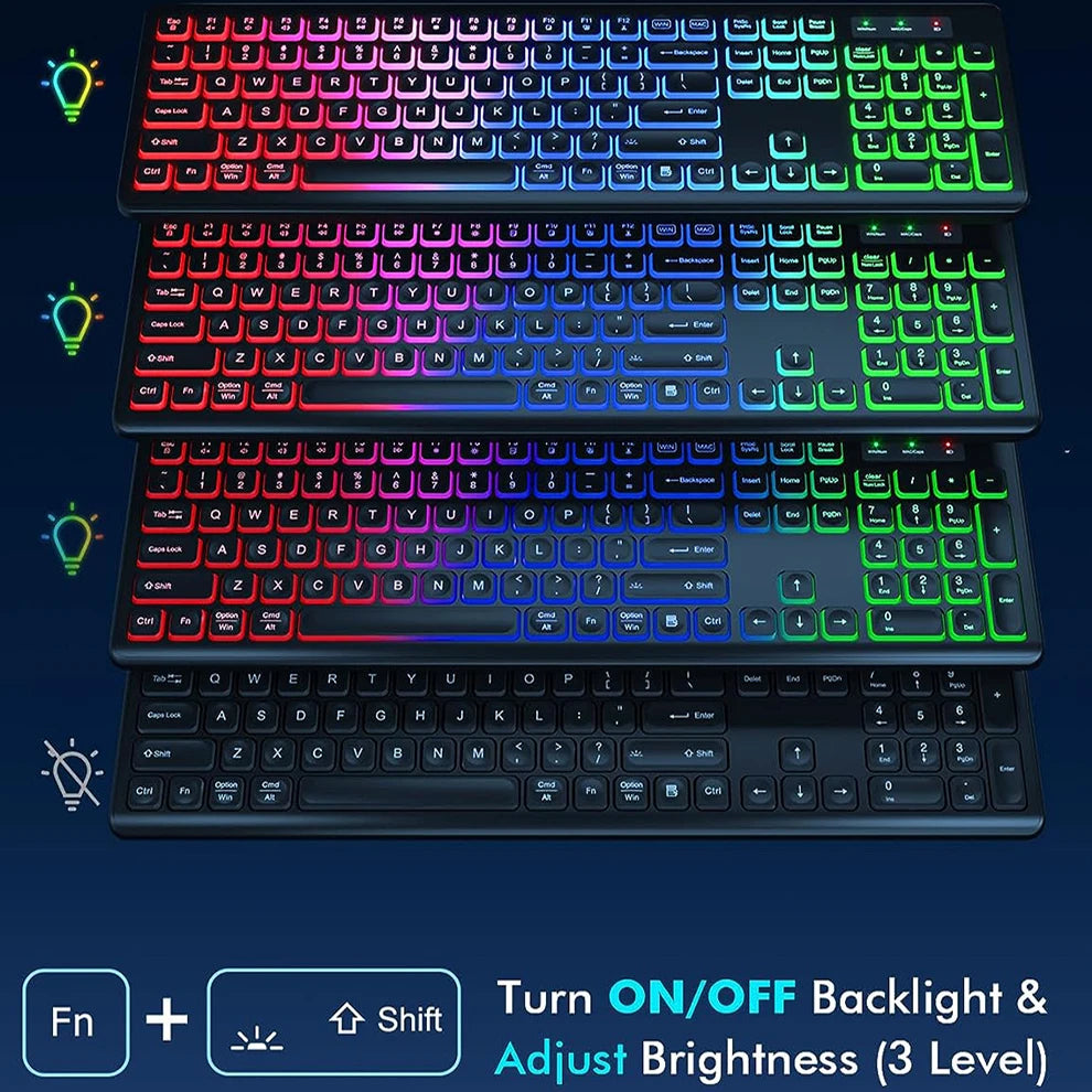 JOMAA Wireless RGB Keyboard and Mouse