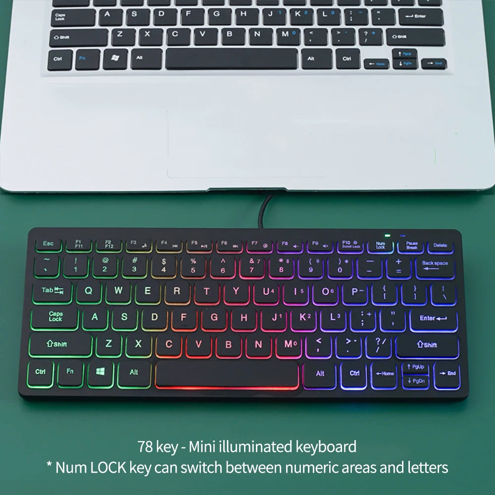 78 Key Wired RGB Keyboard