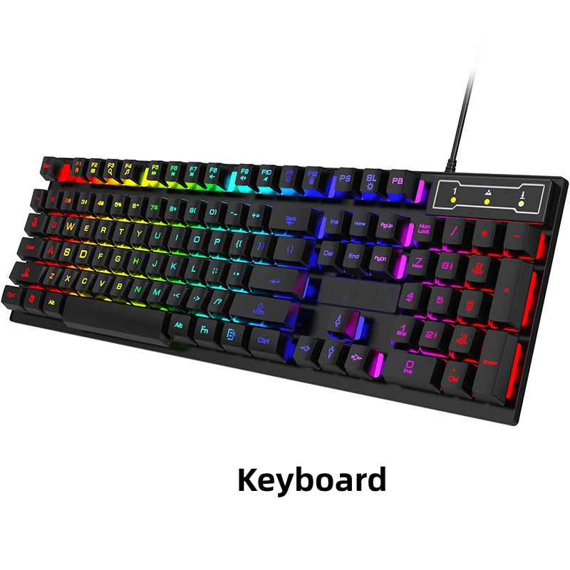Wired 104 Key RGB Mechanical Keyboard and Mouse Setup