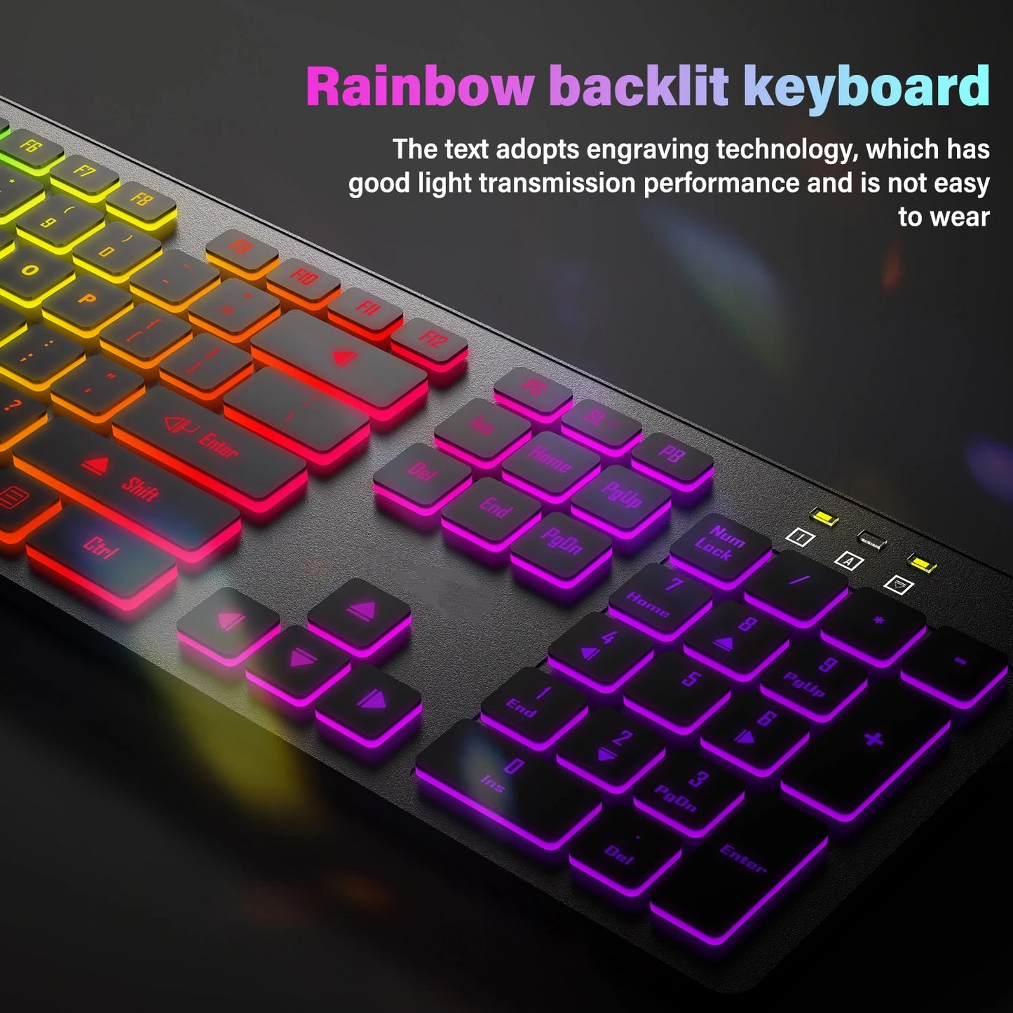 104 Key Ultra-Slim RGB Keyboard